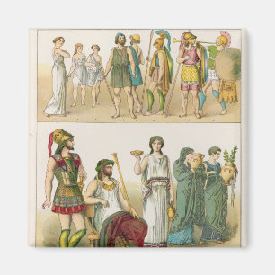 Imán Vestido griego, del "der Voelker de Trachten",