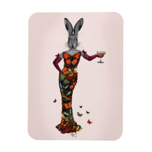 Imán Vestido mariposa conejo 2