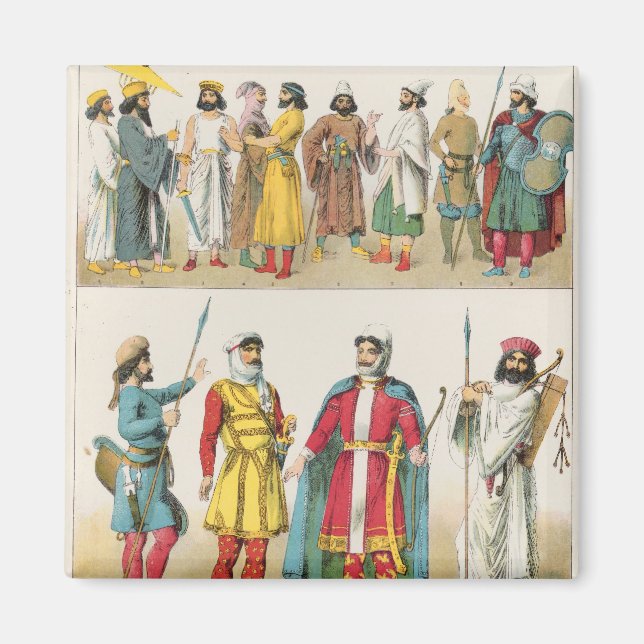 Imán Vestido persa, de 'Trachten der Voelker', 1864 (Frente)