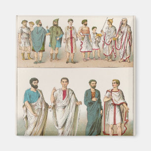 Imán Vestido romano, de 'Trachten der Voelker', 1864