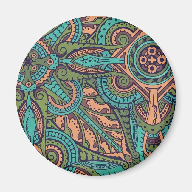 Imán Vestidor de christoper de patrón abstracto Art Nou (Frente)