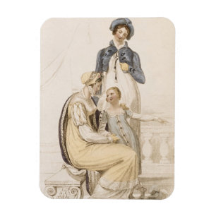Imán Vestidos que caminan, placa de moda de Ackermann