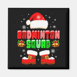 Imán Vestuario de Equipo de Bádminton Navidad Jugador E