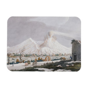 Imán Vesuvio en la nieve, placa V de 'Campi Phlegraei: