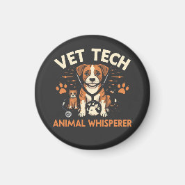 Imán Vet Tech Animal Whisperer Cute Cuppy Stethoscope