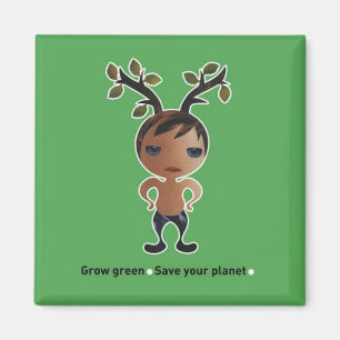 Imán ¡Vete verde por el planeta!