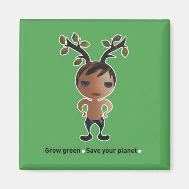 Imán ¡Vete verde por el planeta! (Frente)