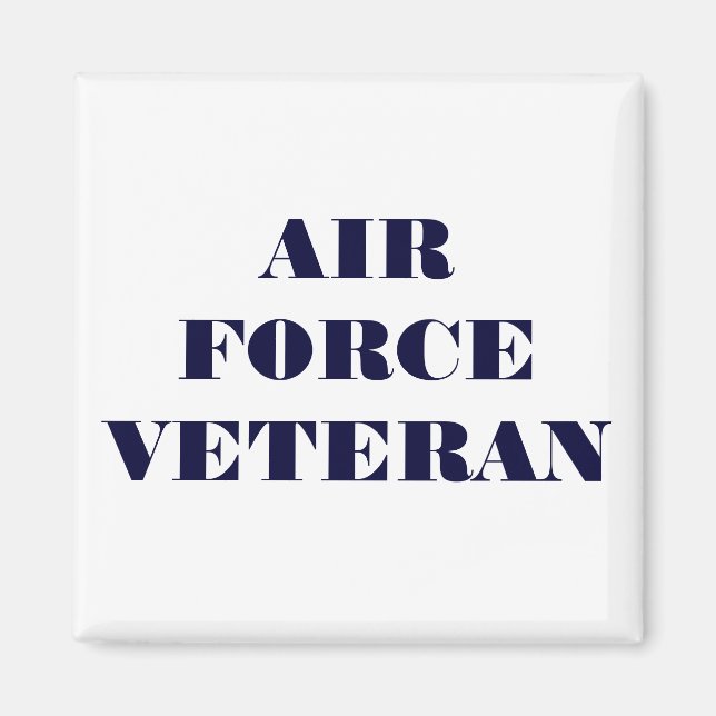 Imán Veterano de la Fuerza Aérea de Magnet (Frente)