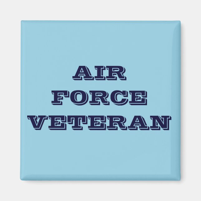 Imán Veterano de la Fuerza Aérea de Magnet (Frente)