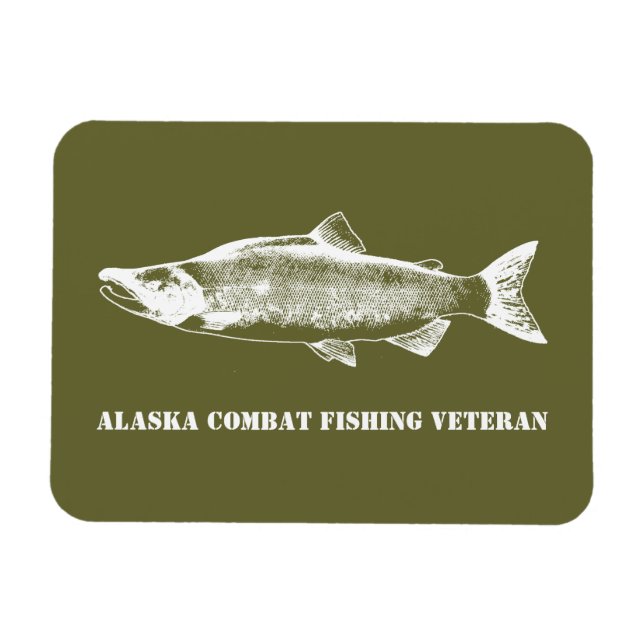 Imán Veterano de la Pesca de Combate de Alaska (Horizontal)