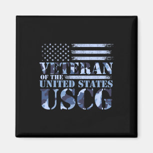 Imán Veterano De Los Estados Unidos Uscg Camo America F