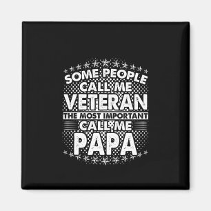 Imán Veterano Papa   Tributo militar patriótico