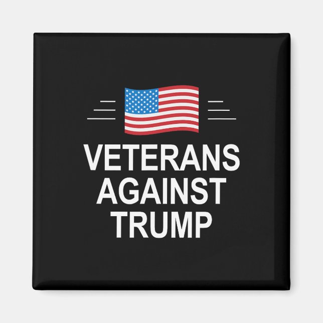 Imán Veteranos Contra Trump -  (Frente)