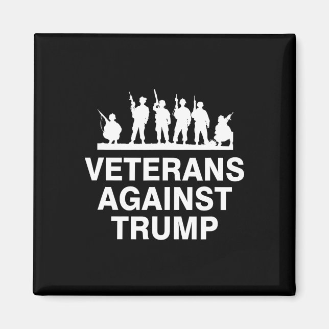Imán Veteranos Contra Trump (Frente)
