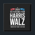 Imán Veteranos De Harris Walz 2024<br><div class="desc">Veteranos De La Campaña Presidencial Harris Walz 2024</div>