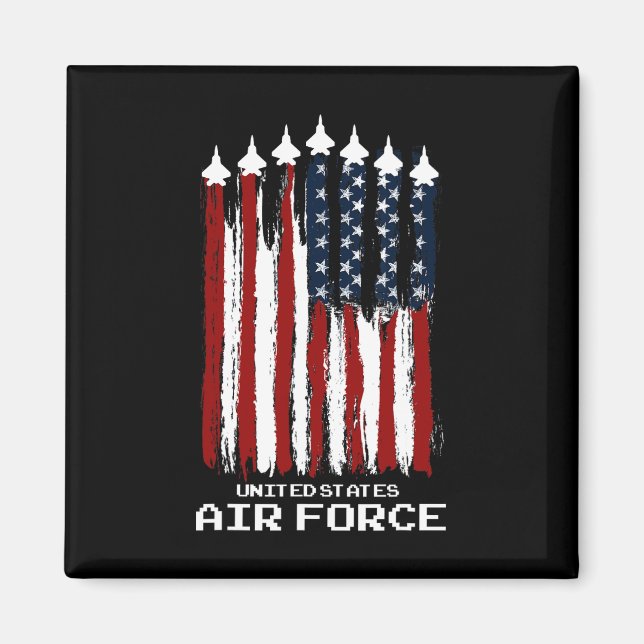 Imán Veteranos de la Fuerza Aérea de Ee.Uu. (Frente)