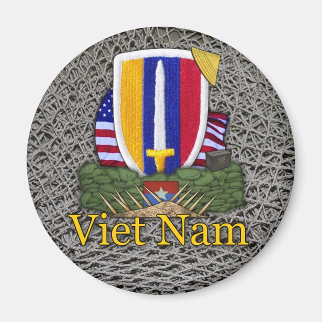 Imán Veteranos de la guerra de Vietnam en USARV (Frente)