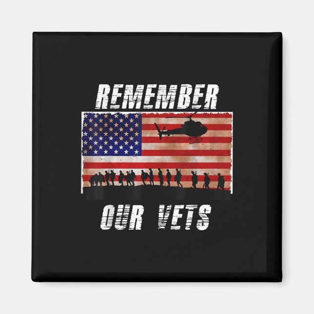 Imán Veteranos de Vietnam recuerdan nuestro Día Conmemo (Frente)