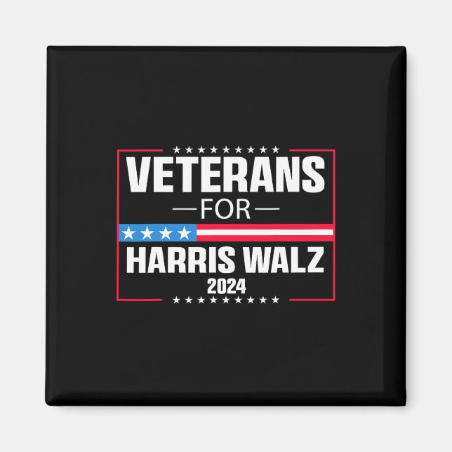 Imán Veteranos Del Campamento Presidencial Harris Wheim (Frente)