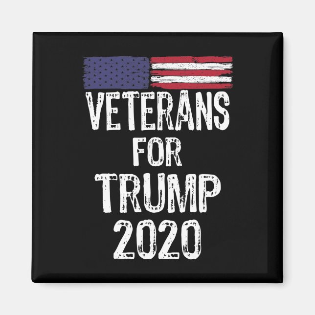 Imán Veteranos Militares Para La Elección Trump 2020 An (Frente)