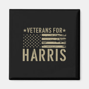 Imán Veteranos Para Harris 2024 Vets Militares Kamala H