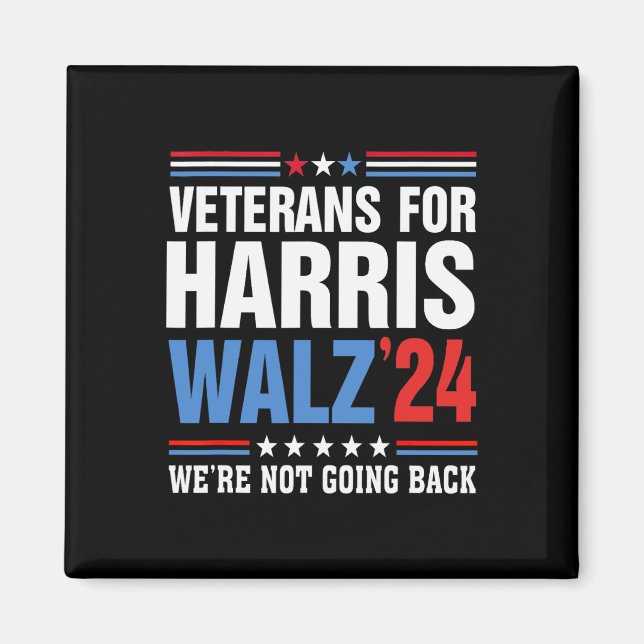 Imán Veteranos Para Harris Wheimer 2024 Harris Waltz (Frente)
