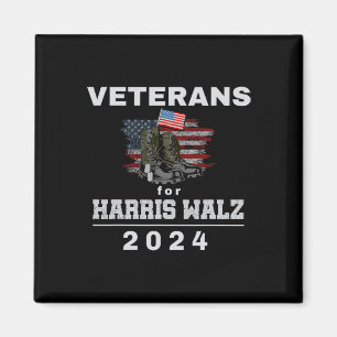 Imán Veteranos Por La Campaña Kamala Wheimer Us Flag 20