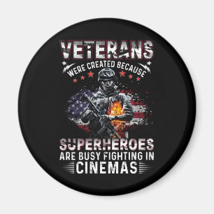 Imán Veteranos porque superhéroes ocupados en los cines