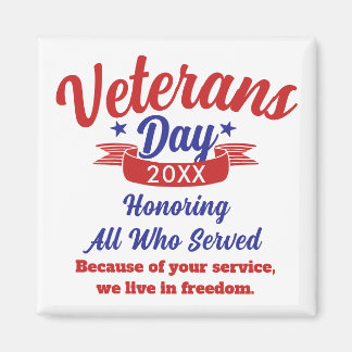 Imán Veterans Day Thanks You Keepsake