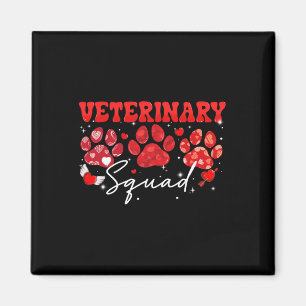 Imán Veterinario Escuadrón Divertido Perro Paw Vet Tech