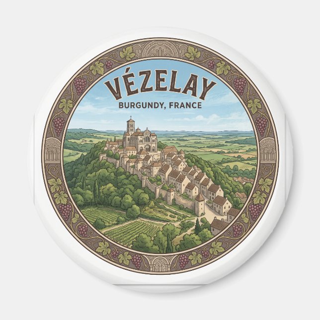 Imán Vézelay Francia (Frente)