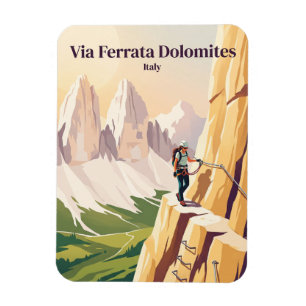 Imán Vía Ferrata Dolomitas Italia