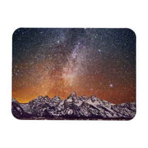 Imán Vía láctea sobre Teton magnífico