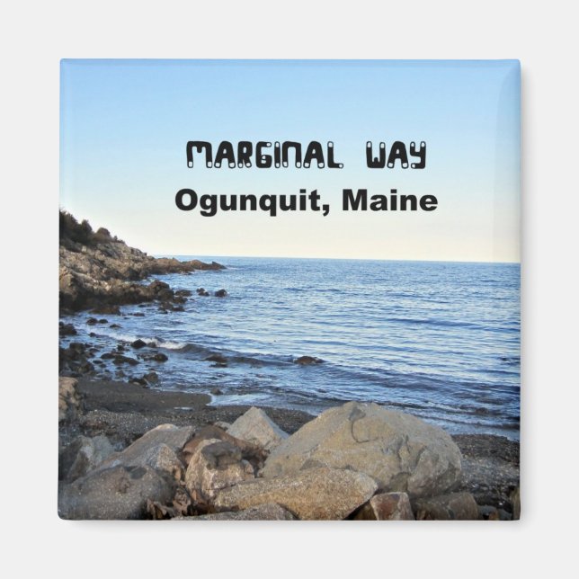 Imán Vía Marginal, Ogunquit, Maine (Frente)