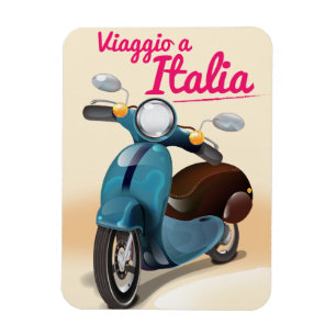 Imán Viaggio a Italia estampado de afiches de viaje