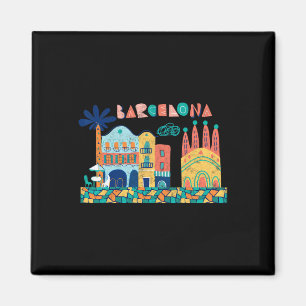 Imán Viajar Barcelona España Europa Vacaciones familiar