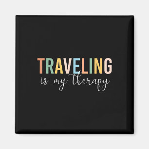 Imán Viajar es mi terapia 