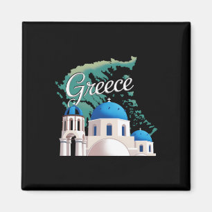 Imán Viajar Europa Grecia Atenas Santorini Creta Griego