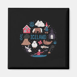 Imán Viajar Europa Islandia Reykjavik Familia Vacacione