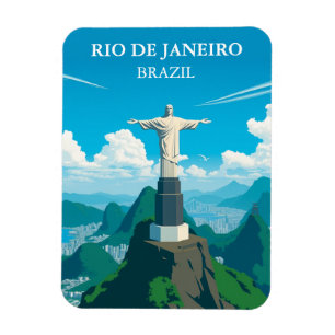 Imán Viajar por el Cristo Redentor Río Brasil