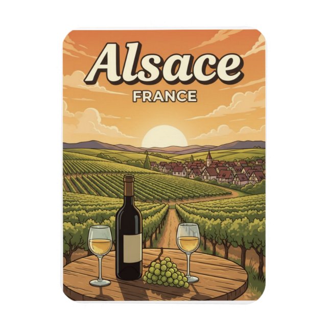 Imán Viaje a Alsacia Francia (Vertical)