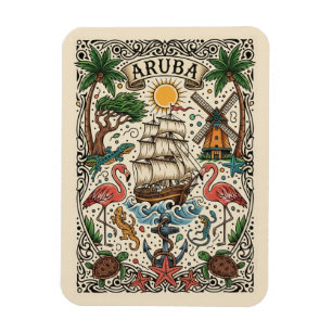 Imán Viaje a Aruba