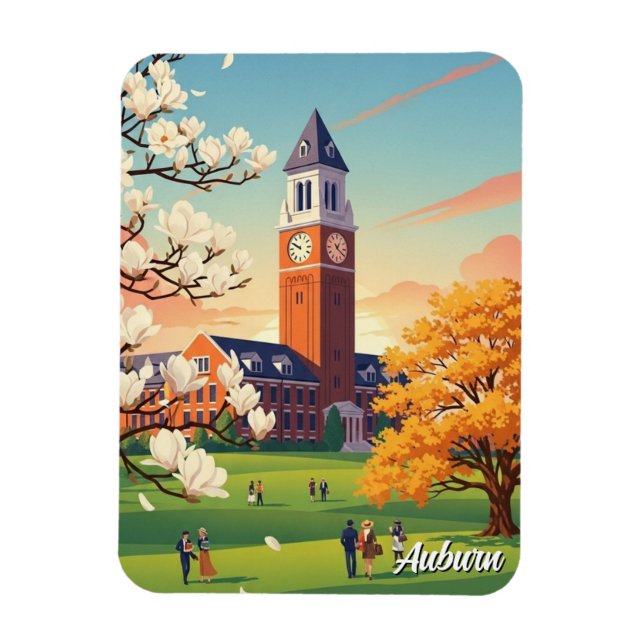 Imán Viaje a Auburn Alabama (Vertical)