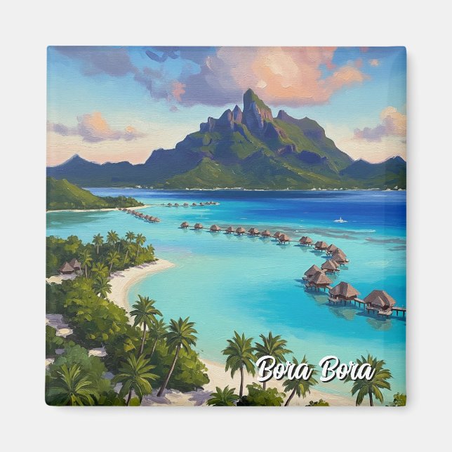 Imán Viaje a Bora Bora (Frente)