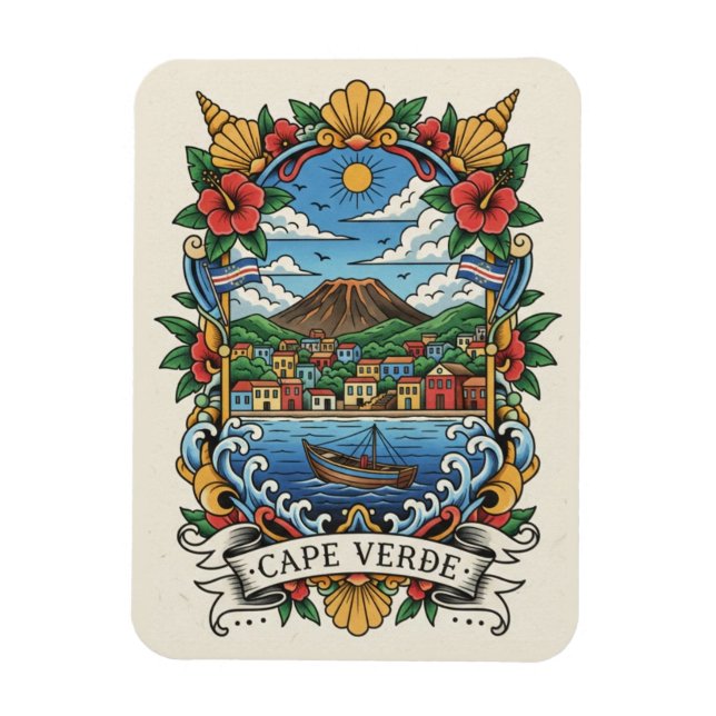Imán Viaje a Cabo Verde (Vertical)