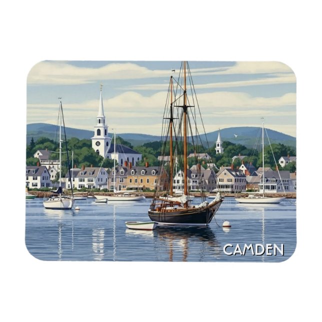 Imán Viaje a Camden Maine (Horizontal)