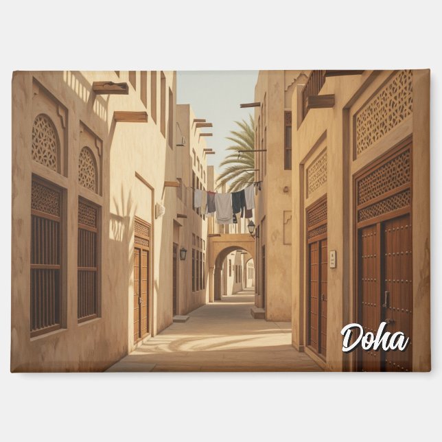 Imán Viaje a Doha Qatar (Anverso)