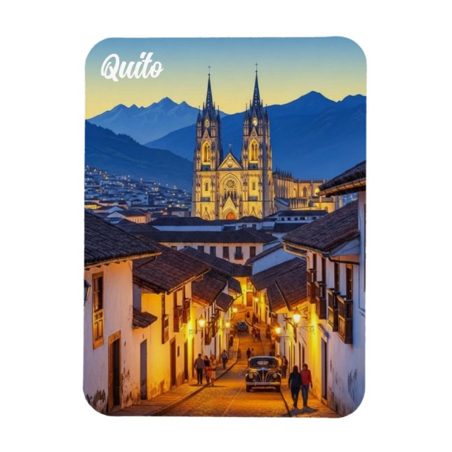 Imán viaje a Ecuador Quito (Vertical)