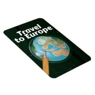 Imán Viaje a Europa poster de vacaciones