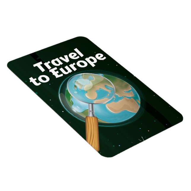 Imán Viaje a Europa poster de vacaciones (Lado Derecho)
